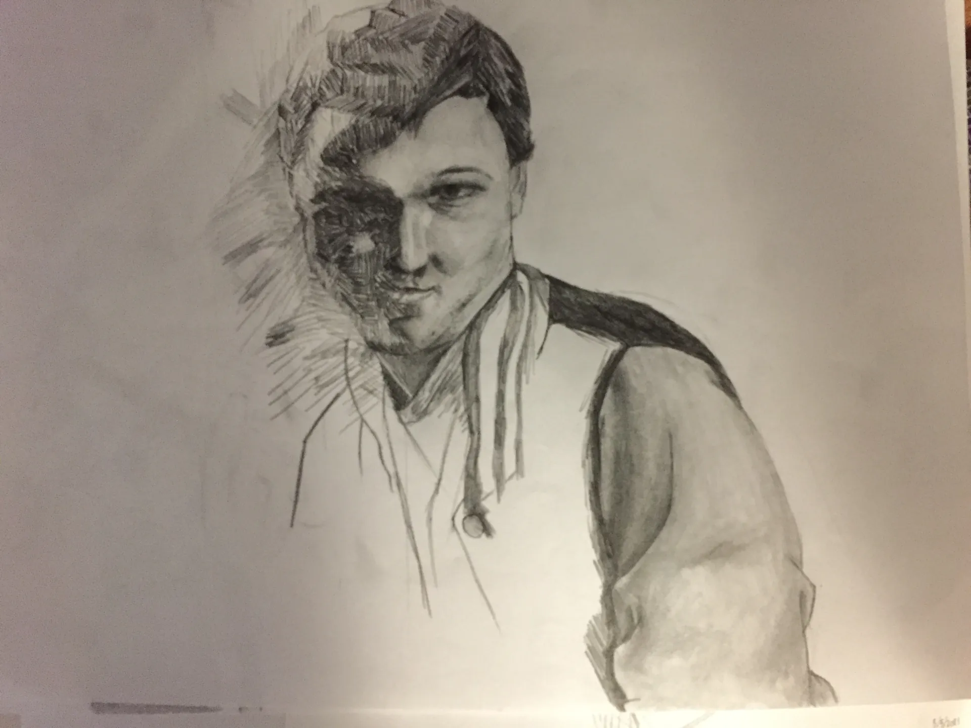 Portrait study of a young man