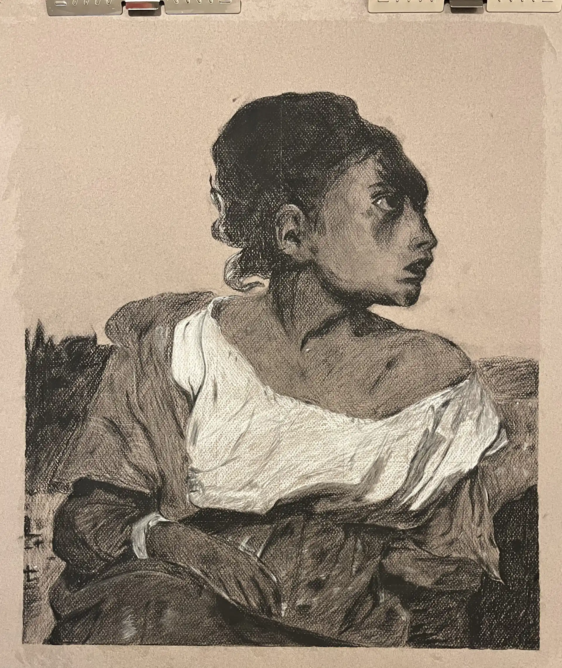 Color portrait painting